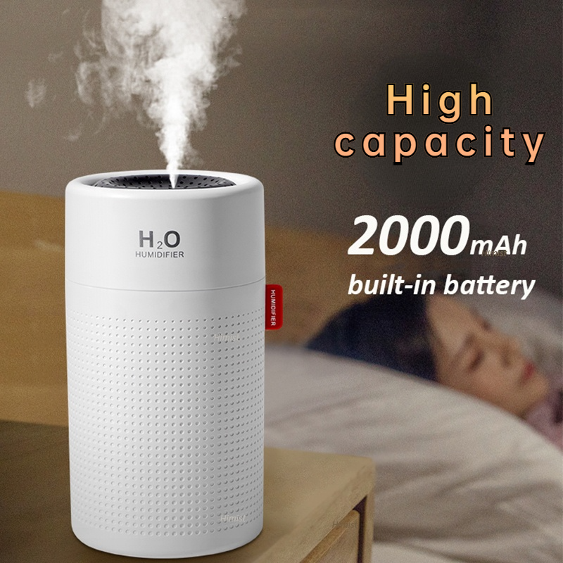 Máy Phun Sương Tạo Độ Ẩm Không Dây Siêu Âm Thanh USB Sạc Tinh Dầu Hương Thơm Khuếch Tán LED Phun Sương Tạo Xông Phòng Humidificado Dành Cho Xiaomi