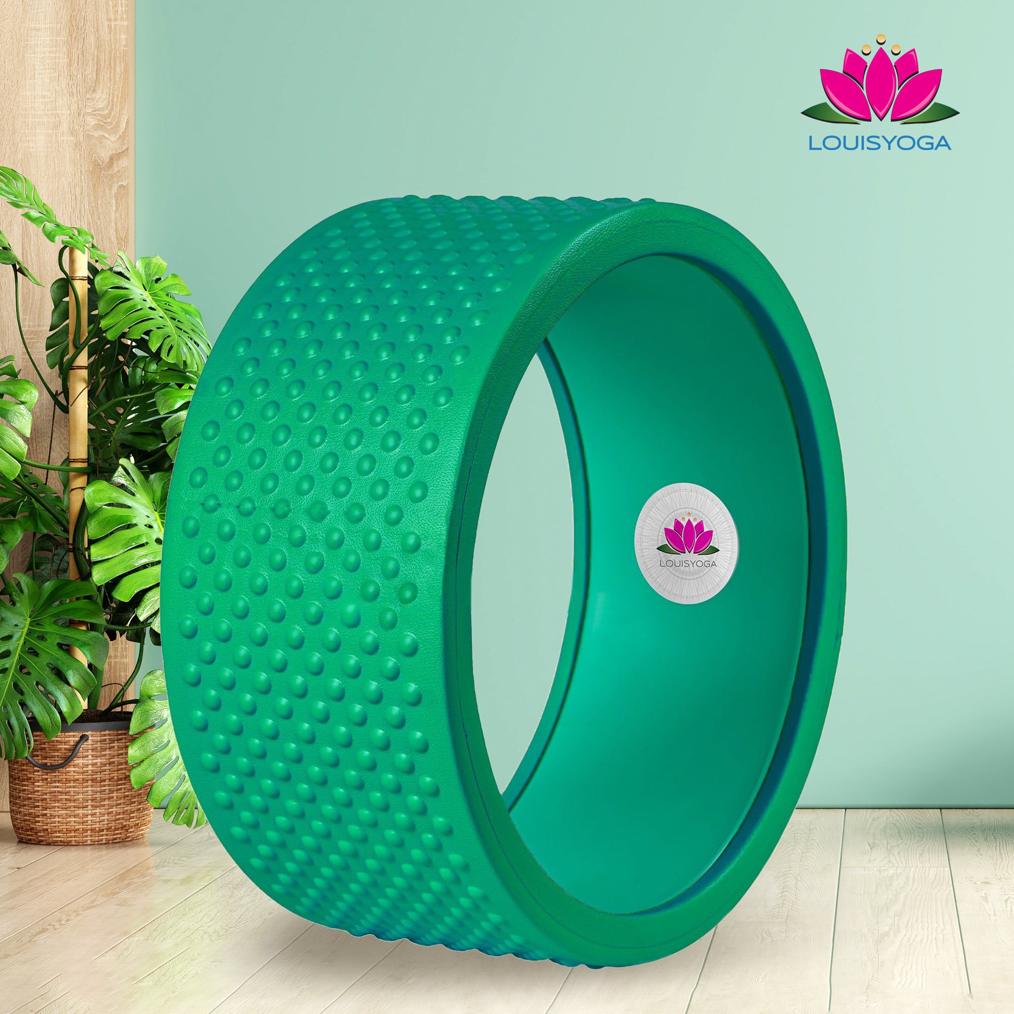 Vòng gai tập yoga cao cấp 16x32 cm - cao cấp,thư giãn, mở vai - Thương hiệu LOUIS YOGA