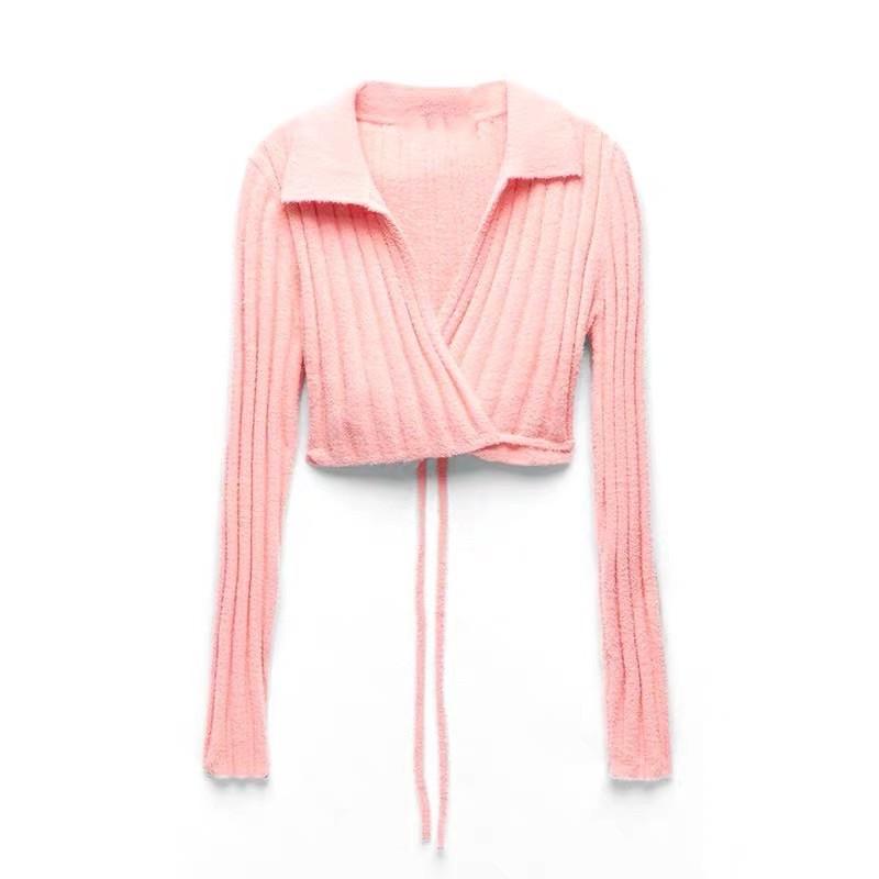 ÁO CROPTOP DÂY ĐAN ĐẮP CHÉO CỔ BẺ XINH XẮN