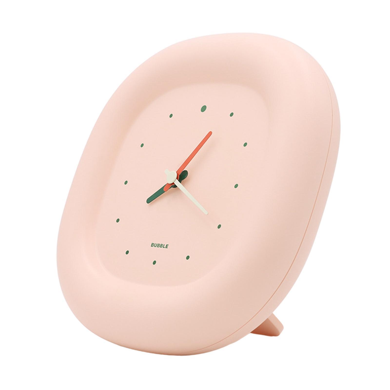 Wall Clock Battery Powered Desktop Clock for Home Study Room Bedroom Kitchen Ornament
