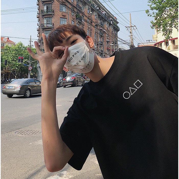 Áo thun SQUID GAME tay ngắn Be Yourself unisex size M L XL - SQUID GAME TRÒ CHƠI CON MỰC
