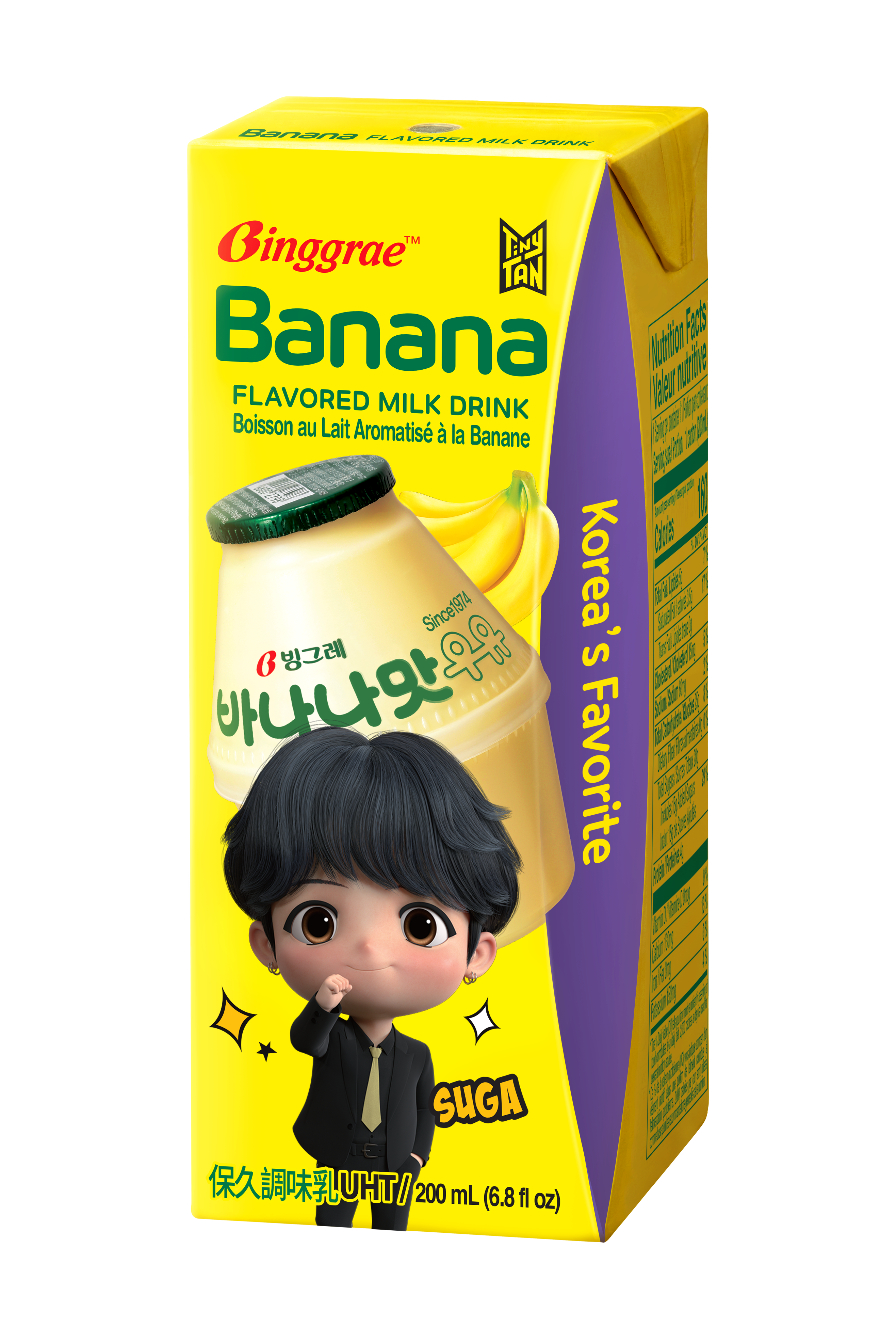 Lốc Sữa Chuối Hàn Quốc Binggrae Banana Milk (200ml x 6 hộp)