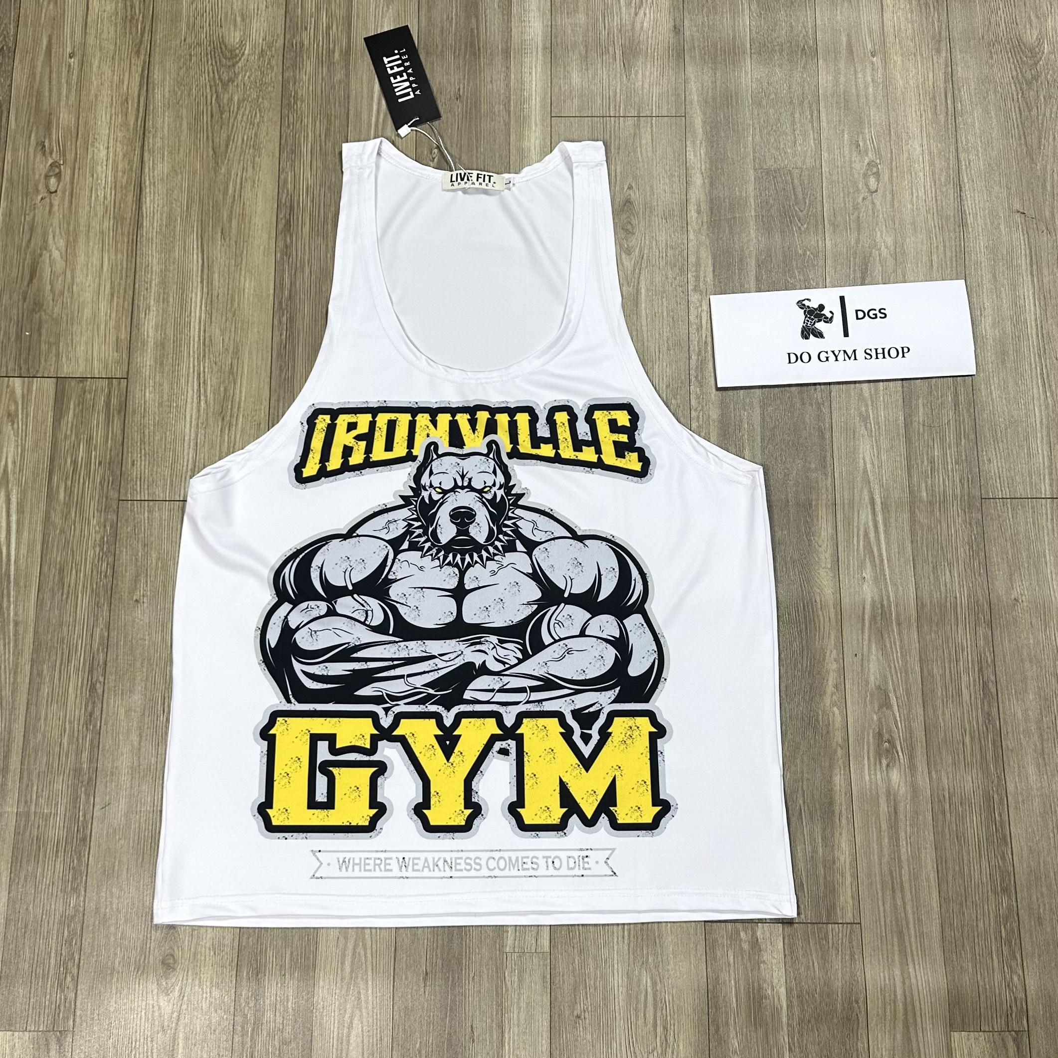 Áo ba lỗ tập gym nam DOGYMSHOP form body, thun lạnh 4 chiều thoáng mát ABBL3