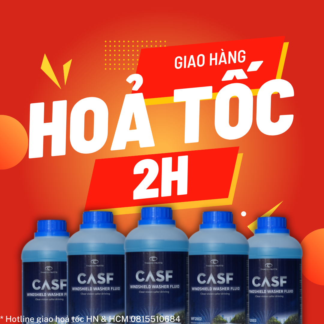 Nước rửa kính xe ô tô THACO CASF dùng cho xe TOYOTA, MAZDA, KIA - Không cần pha - Tiêu chuẩn Nhật Bản