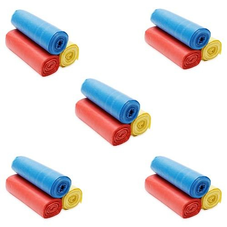 Set 3 Cuộn Túi Đựng Rác Size Đại 78X64Cm Tự Phân Hủy 3 Màu Nặng 1Kg