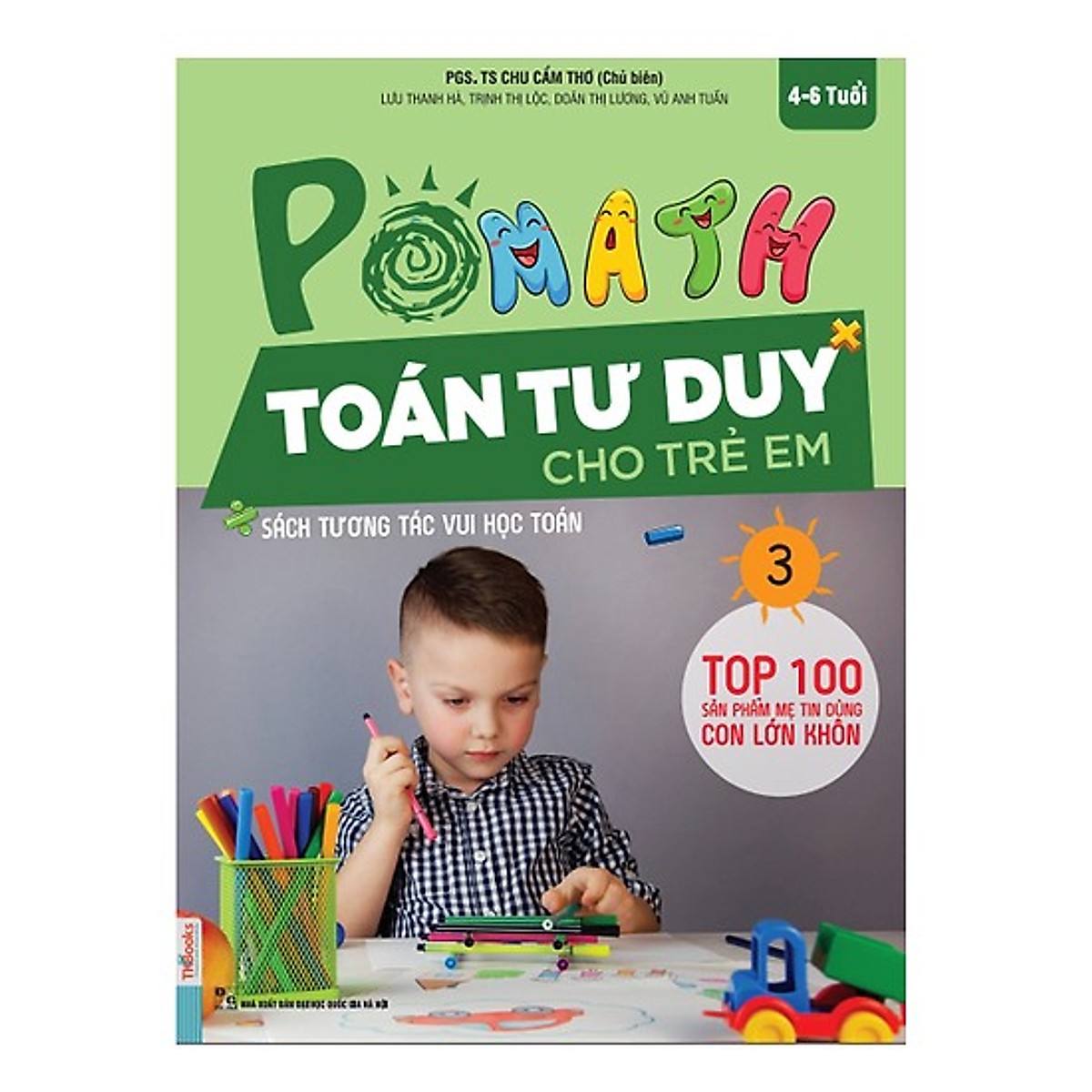 POMath - Toán Tư Duy Cho Trẻ Em 4-6 Tuổi (Tập 3) (Tặng Bookmark độc đáo)