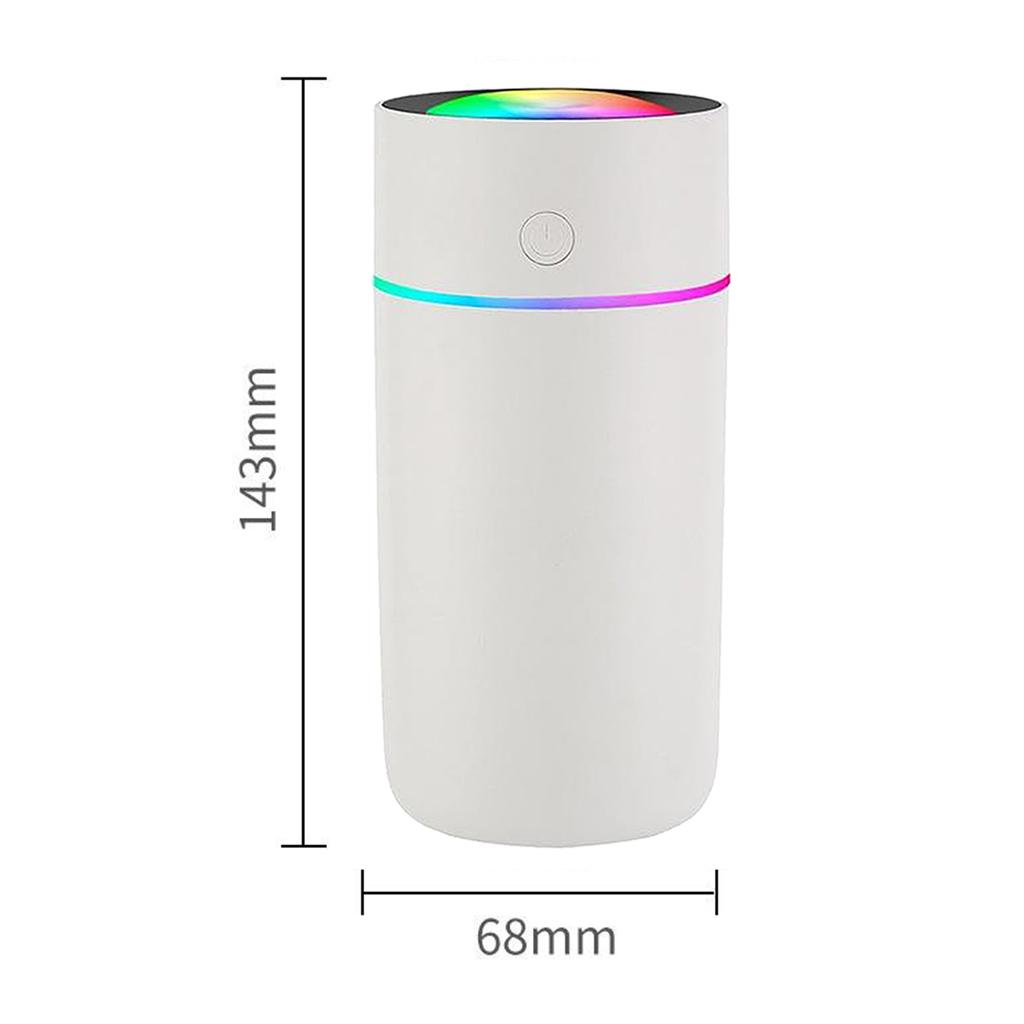 Humidifiers,320ml Ultrasonic Whisper-Quiet Humidifiers for Bedroom with 7 Color LED Display Sleep Timing Mode for Home Baby
