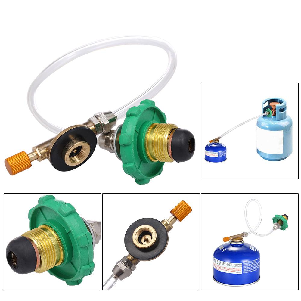 Bộ Chuyển Đổi Nạp Propane Cho Bếp Cắm Trại Khớp Nối Bình Xi Lanh Phẳng