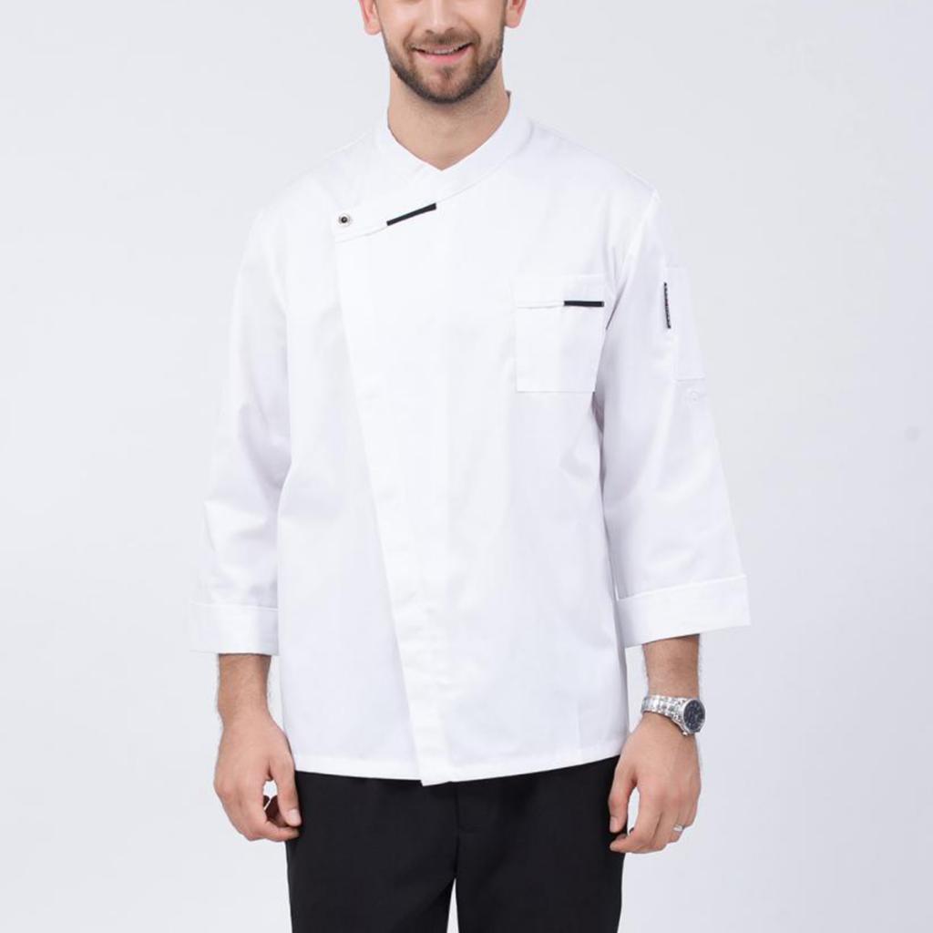 Men Women Chef Coat Hotel Jacket Cooking Uniform Restaurant Workwear
