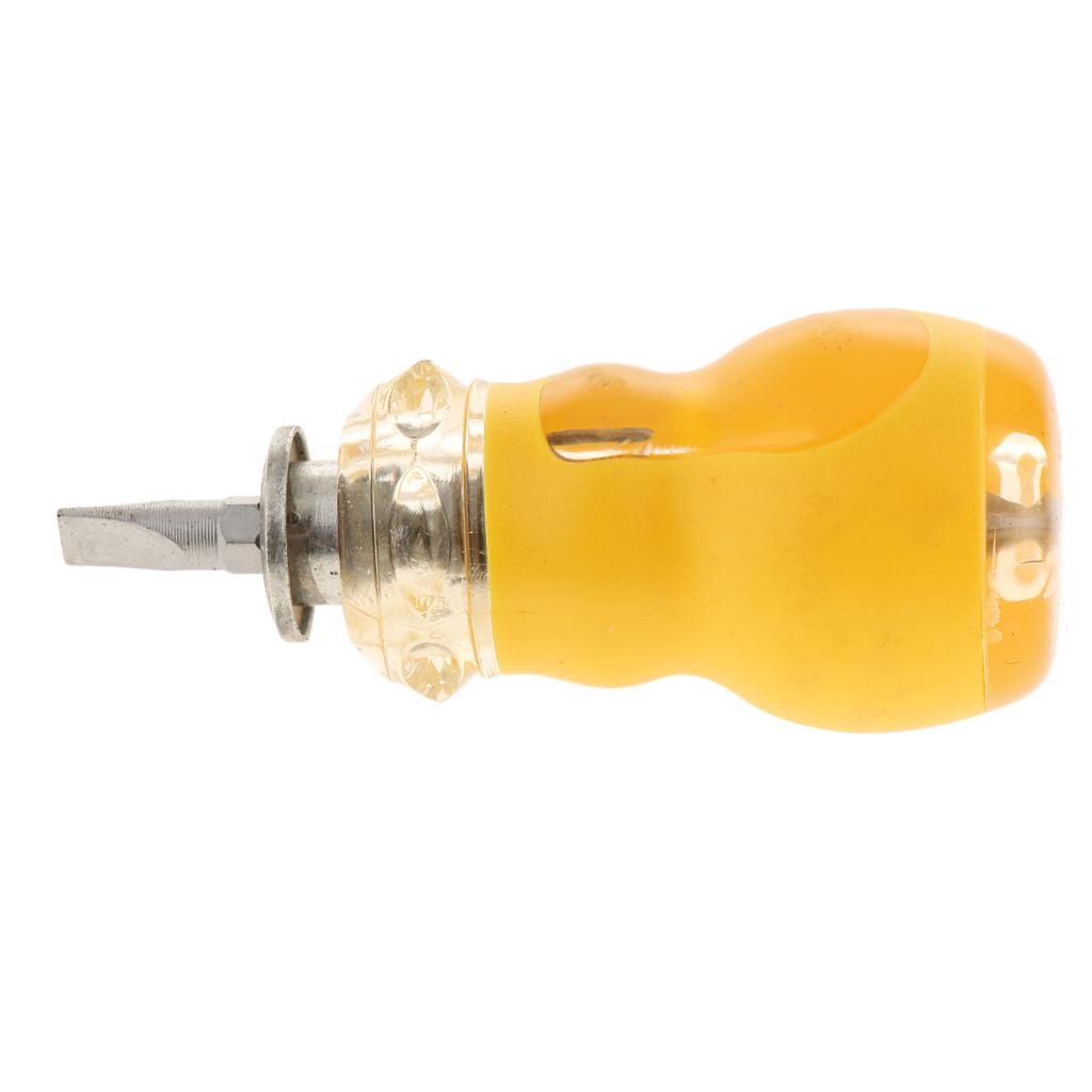 Steel Radish Head Fork Type Stretched Screwdriver Spanner Head Screwdriver Magnetic Tip Easy to Replace the Cutter Head, Durable