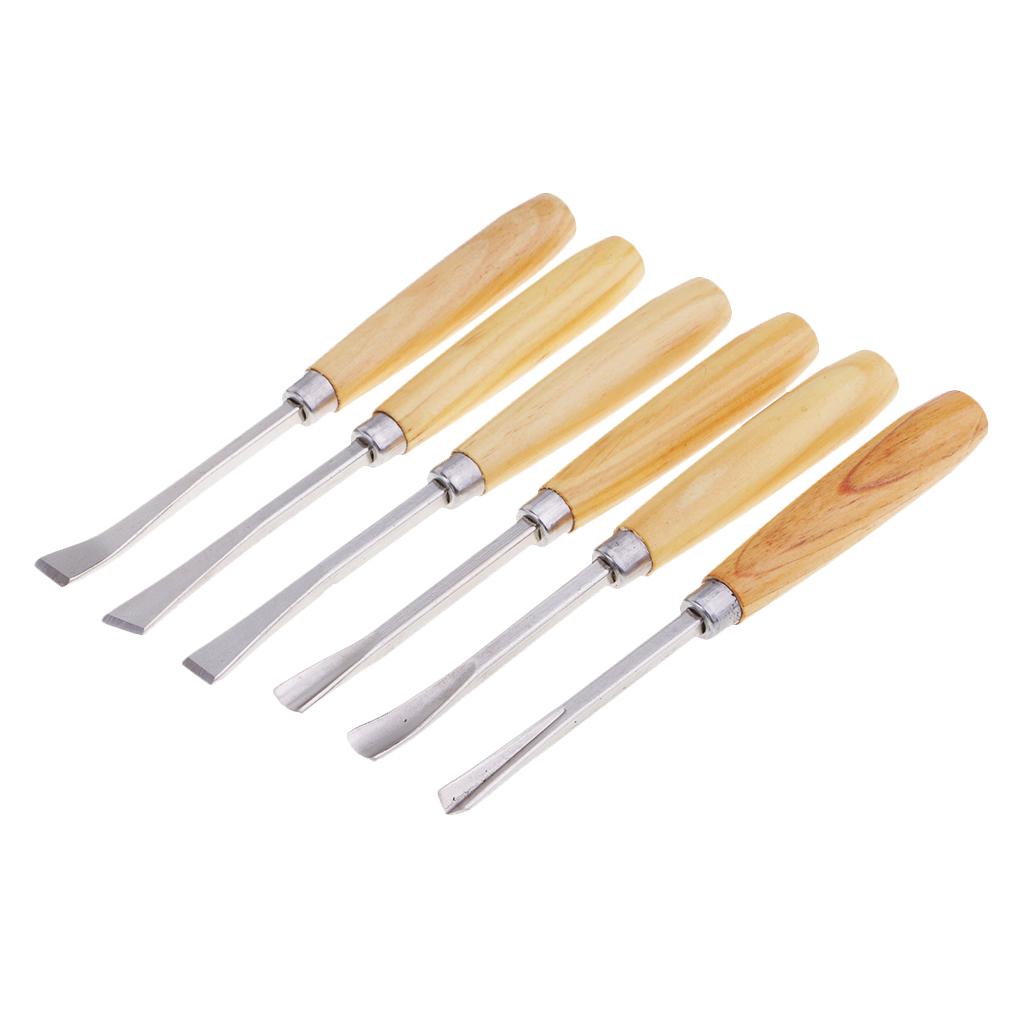 6pcs/set Woodcut Knife Wood Carving Tools Woodworking Hobby Arts Crafts DIY