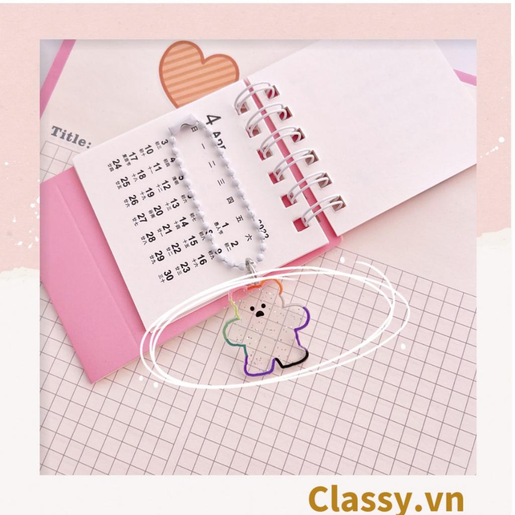 Móc khóa Classy hình con gấu đáng yêu, dùng làm Móc khóa Classy điện thoại, chìa khóa, balo cực xinh PK1278