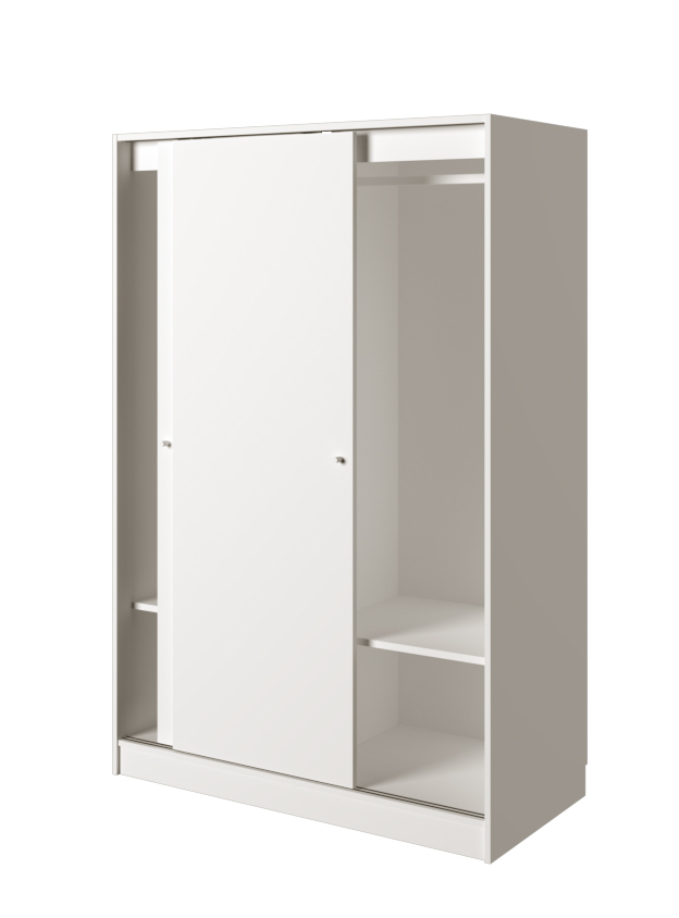 BLARRAD Tủ quần áo 2 cánh trượt phong cách Bắc Âu, Chính hãng VAV