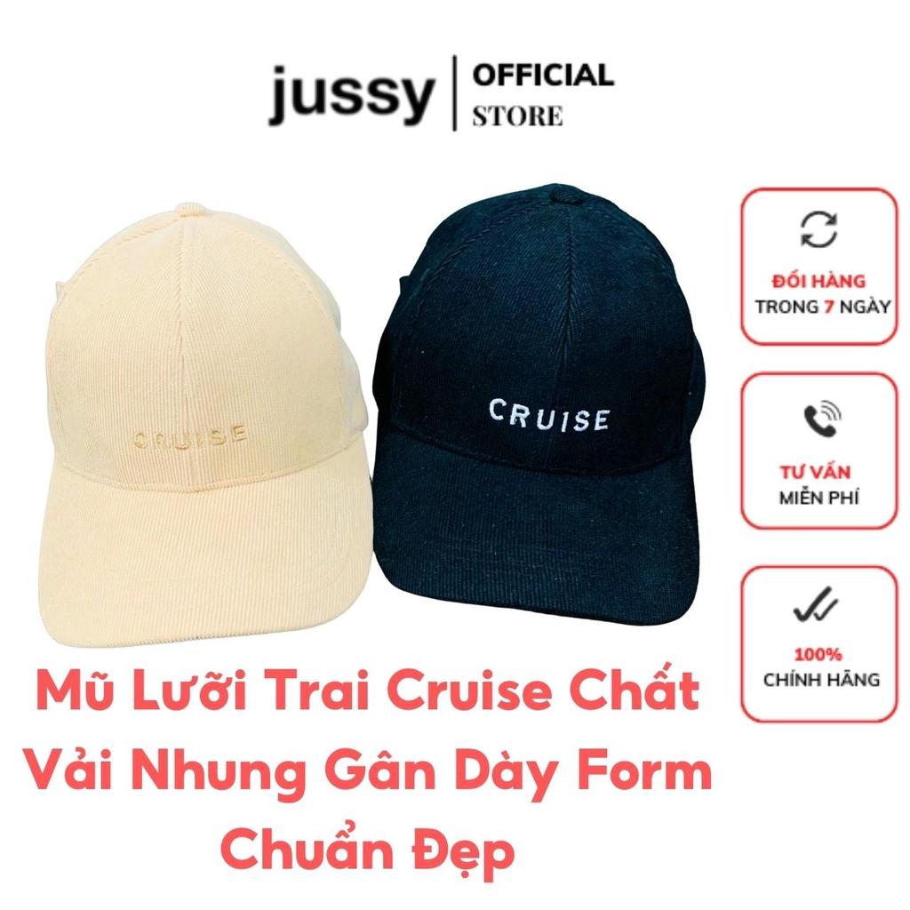 Mũ Lưỡi Trai Cruise Nón Kết Nam Nữ Jussy Fashion Chất Vải Nhung Mịn Phong Cách Nón Lưỡi Trai Unisexnhiều Màu Hot Trend