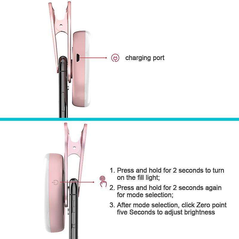 Điện Thoại Di Động Lấp Đầy Ánh Sáng 15x Ống Kính Macro Di Động Selfie Vòng LED Sáng Điện Thoại Selfie Đèn Đa Năng Vòng Kẹp ánh Sáng