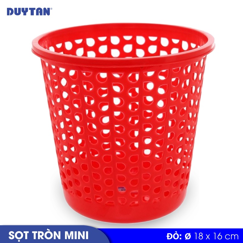 Sọt tròn mini nhựa Duy Tân  - 22681- Giao màu ngẫu nhiên - Hàng chính hãng