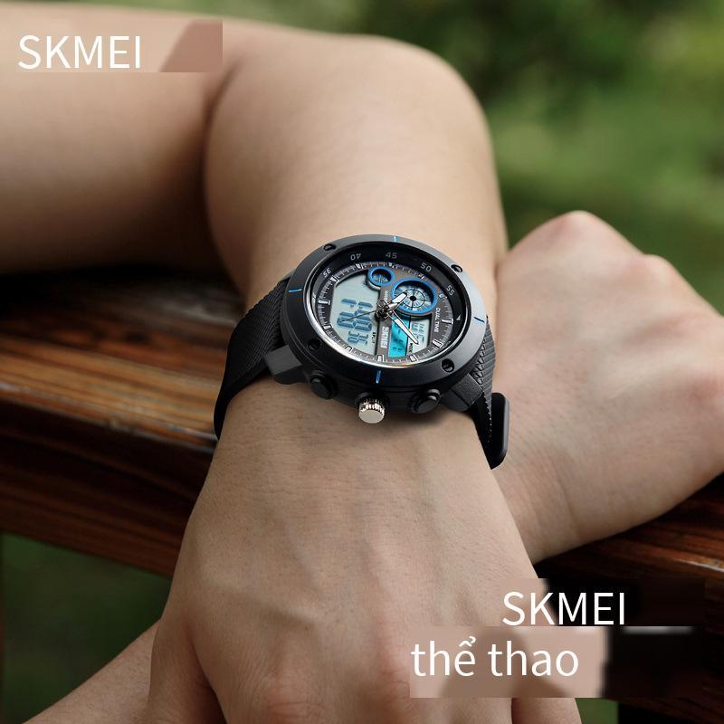 Đảm bảo chất lượng Moment Beauty Bán trực tiếp Đồng hồ hiển thị đôi chống nước Đồng hồ thể thao ngoài trời Sinh viên Lịch thời gian kép Đồng hồ bấm giờ Đồng hồ điện tử