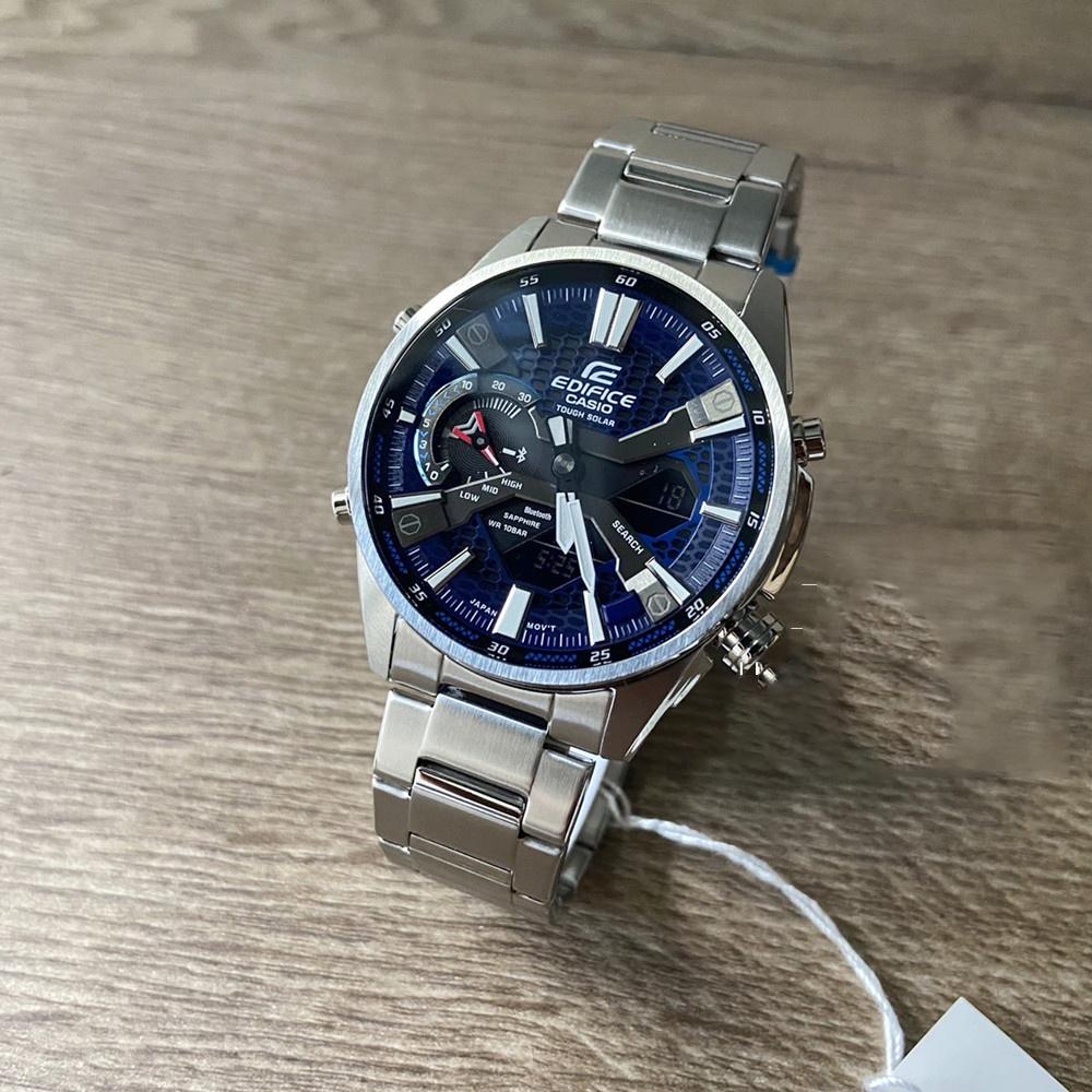 Đồng Hồ Nam Dây Thép Casio Edifice ECB-S100D-2ADF Chính Hãng - ECB-S100D-2A