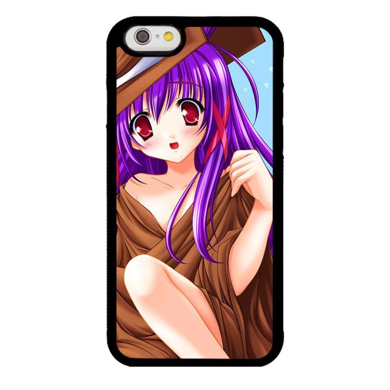 Ốp lưng dành cho Iphone 6 Cô Gái Tóc Tím Đội Nón - Hàng Chính Hãng