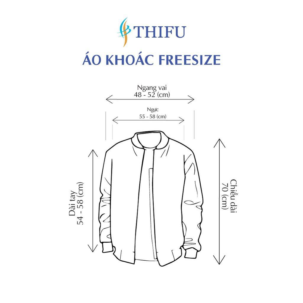 Áo Khoác Nhung THIFU FASHION Nhung Gân Mềm Mịn Tay Phồng Thêu Hình DEEP END Sắc Nét
