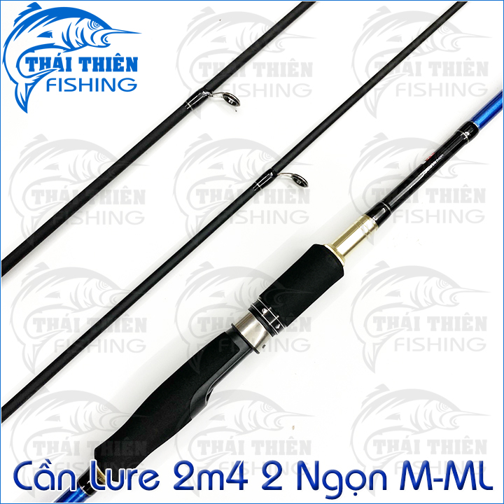 Cần Câu Lure Carbon Knight 2m4 2 Ngọn M - ML Chuyên Lóc, Chẽm, Tráp Cảm Giác
