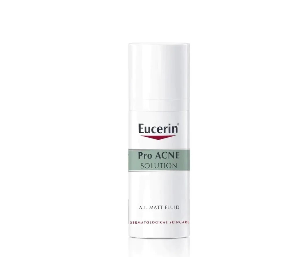 Kem Kiểm Soát Dầu cho Da Mụn Eucerin ProACNE Solution Matt Fluid (50 ml)