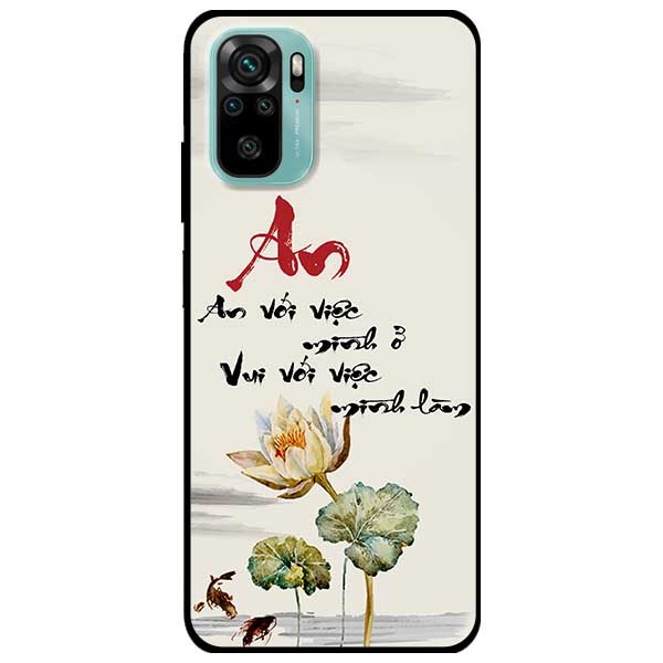 Ốp lưng dành cho Xiaomi Redmi Note 10 - Redmi Note 10 Pro - mẫu An Sen Trắng