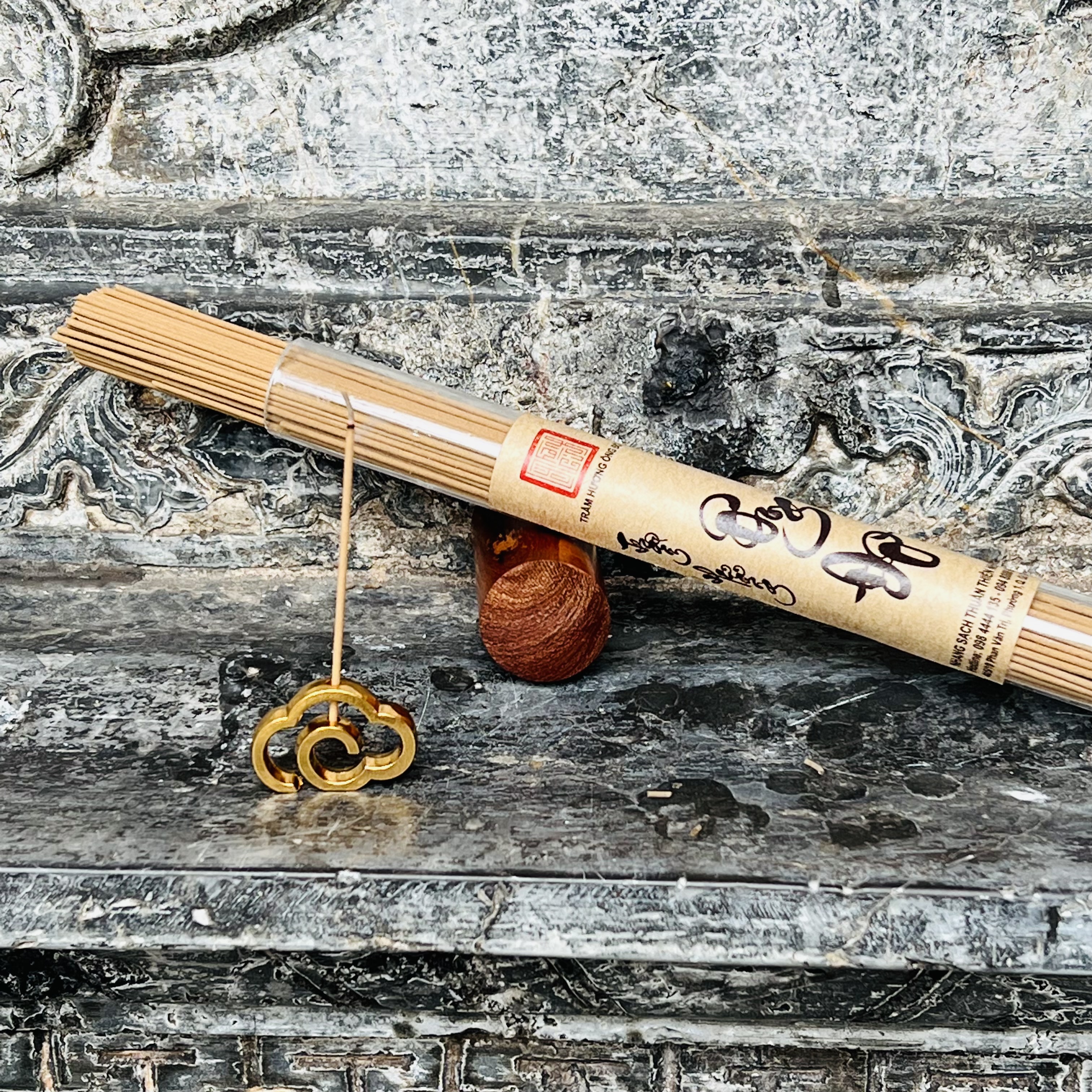 Nhang Trầm Hương Không Tăm, Loại Dài Lan Tỏa, Nhang Sạch Thuần Thiên Nhiên