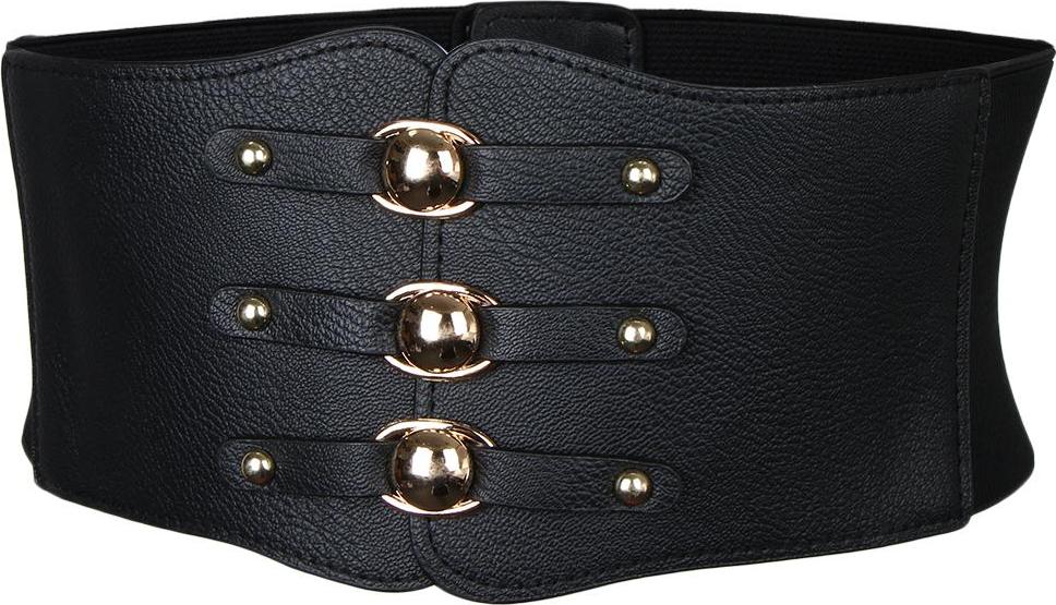 Women Vintage Leather Wide Waist Belt Cincher Elastic Band Corset