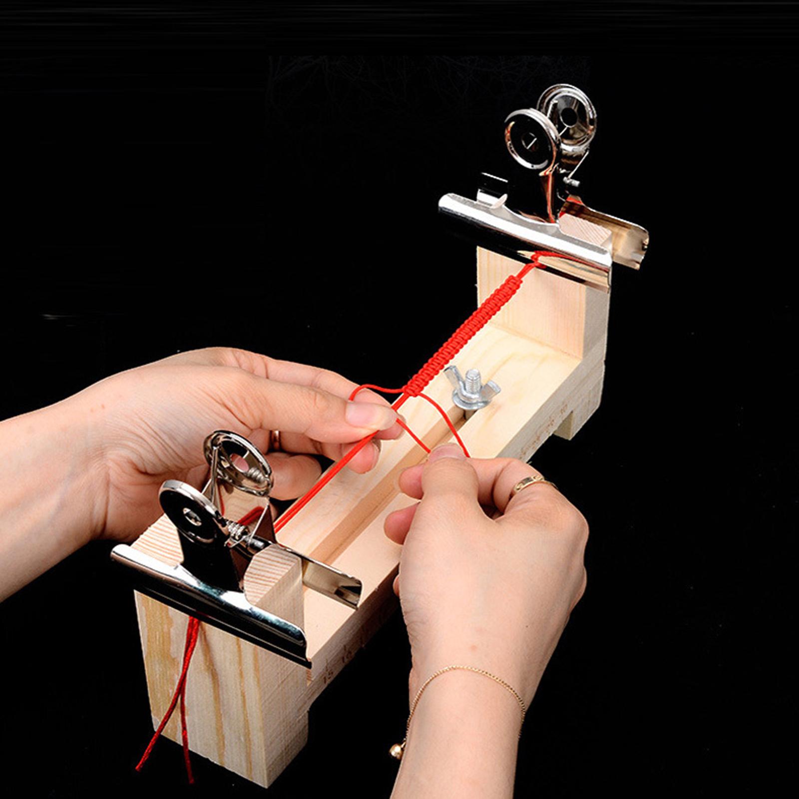 Jig Bracelet Weaver Wooden Frame Lanyard Parachute Cord Braiding Maker Tools