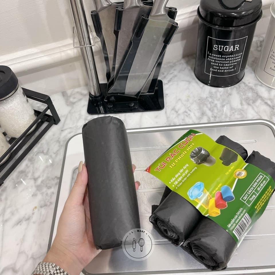 SET 3 CUỘN Túi rác cuộn tự phân huỷ TAHUFA siêu dày siêu dai không sợ thủng rách