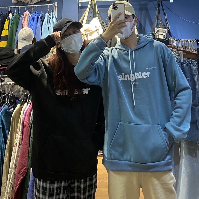 NEW - ÁO HOODIE NỈ BÔNG IN CHỮ BASIC 3 MÀU ĐẸP LẮM