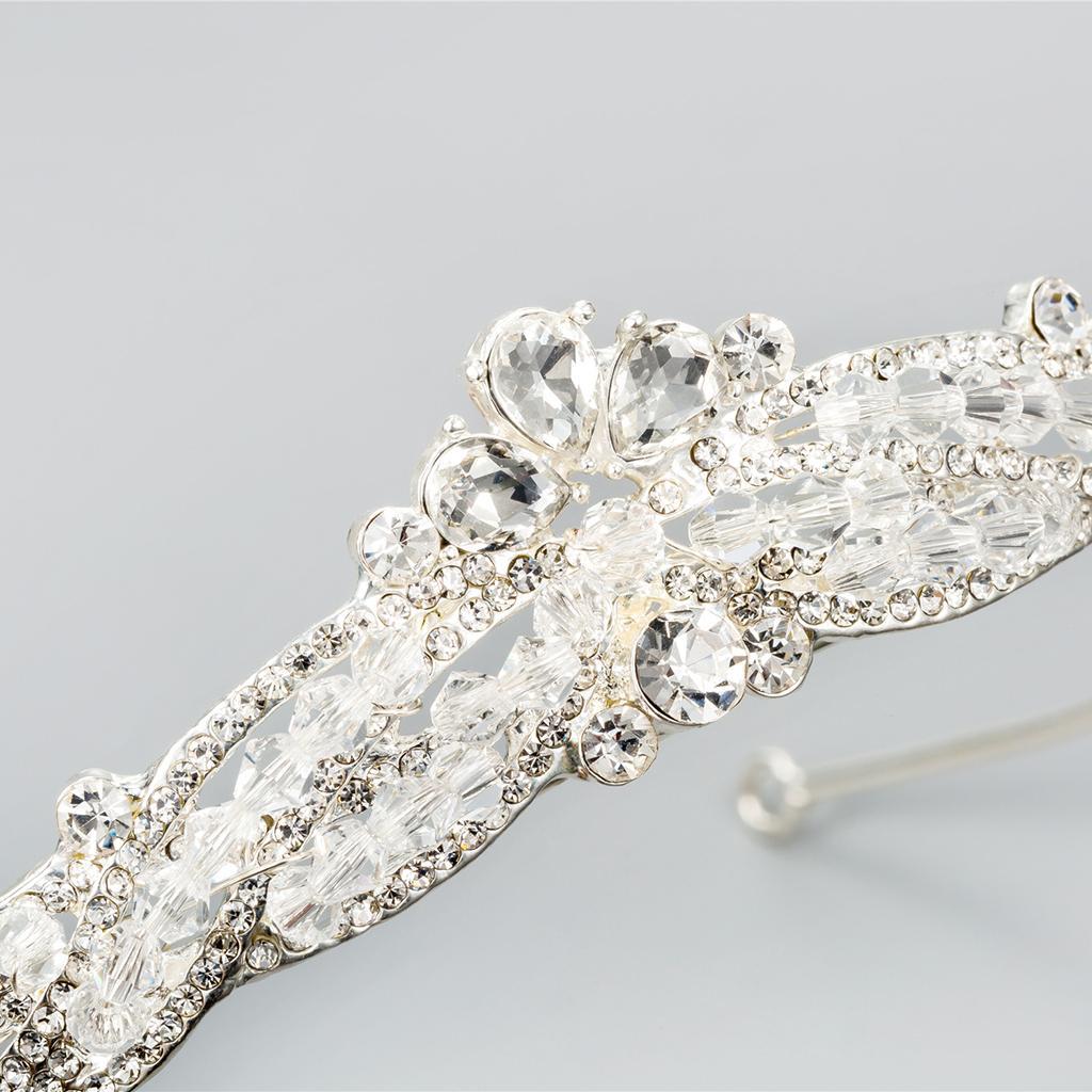 Rhinestone Tiara Crowns Bridal Crystal Hairband Wedding Party Hair Accessory