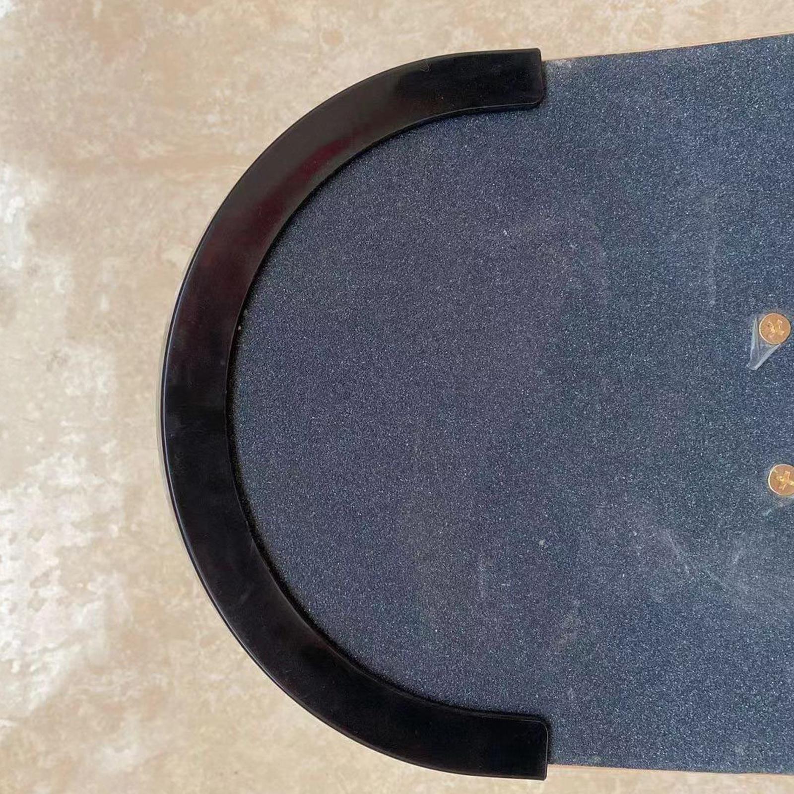 2pcs Rubber Strip Gear for Longboard Skateboard Protection Black