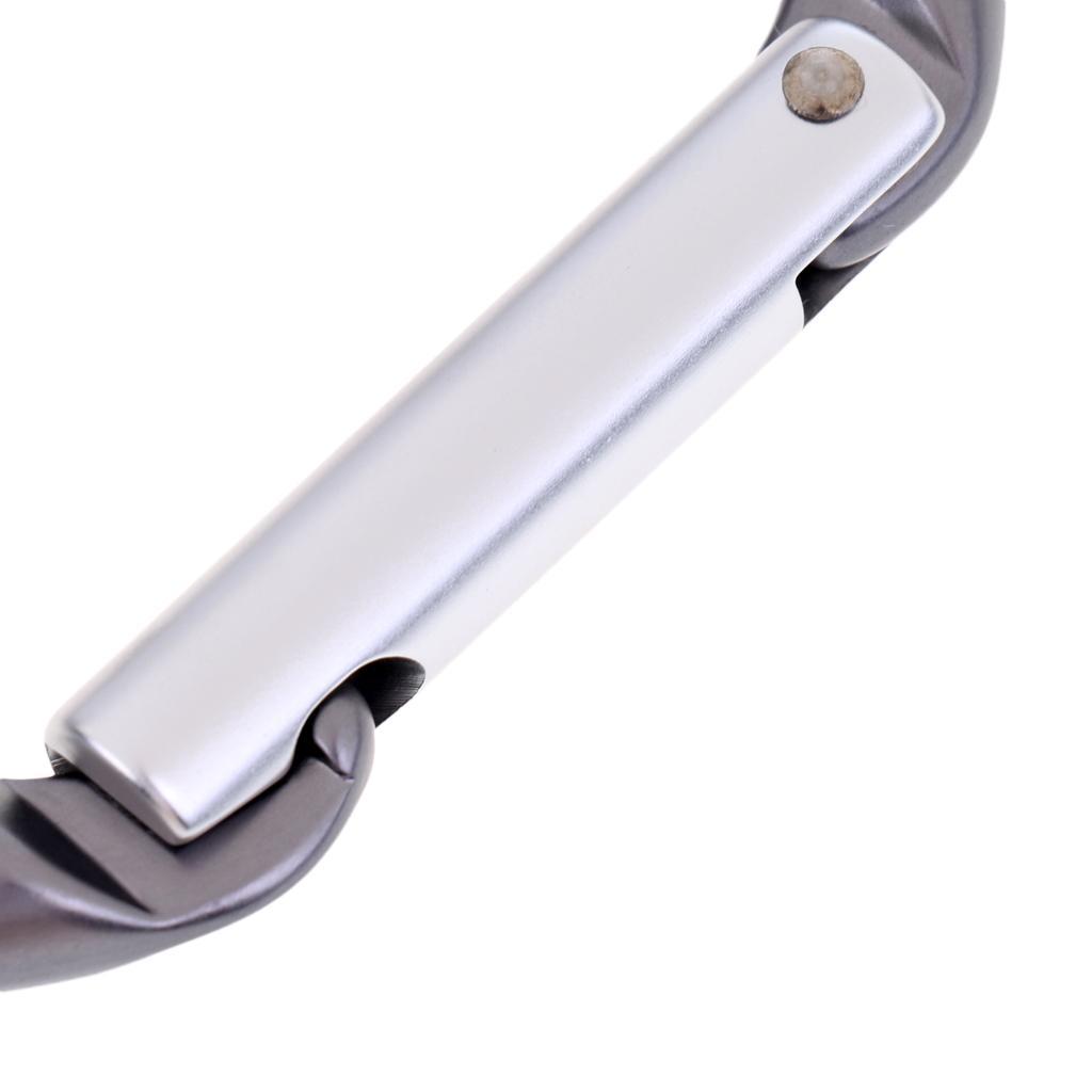 24KN Ultra-light Straight Gate D-shaped Carabiner Non Locking Outdoor Rock Climbing Rescue Rappelling