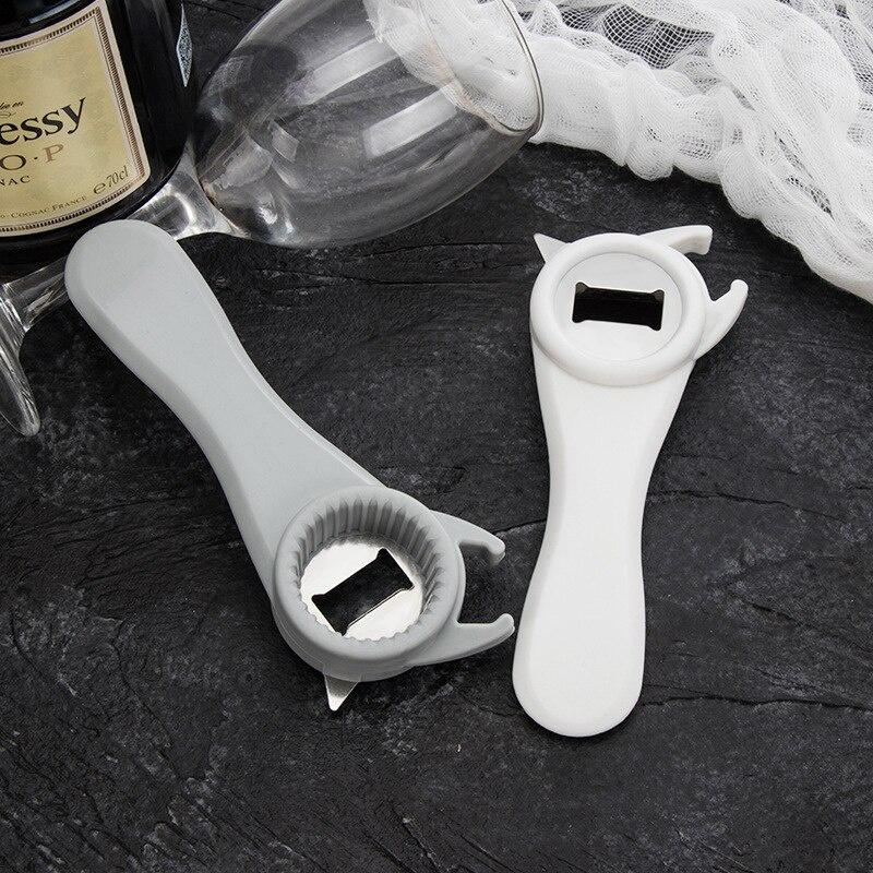 Stainless Steel Corkscrew Portable Can Opener Can Opener Beverage Cans Beer Opener Kitchen Gadgets Party Supplies 4 In 1