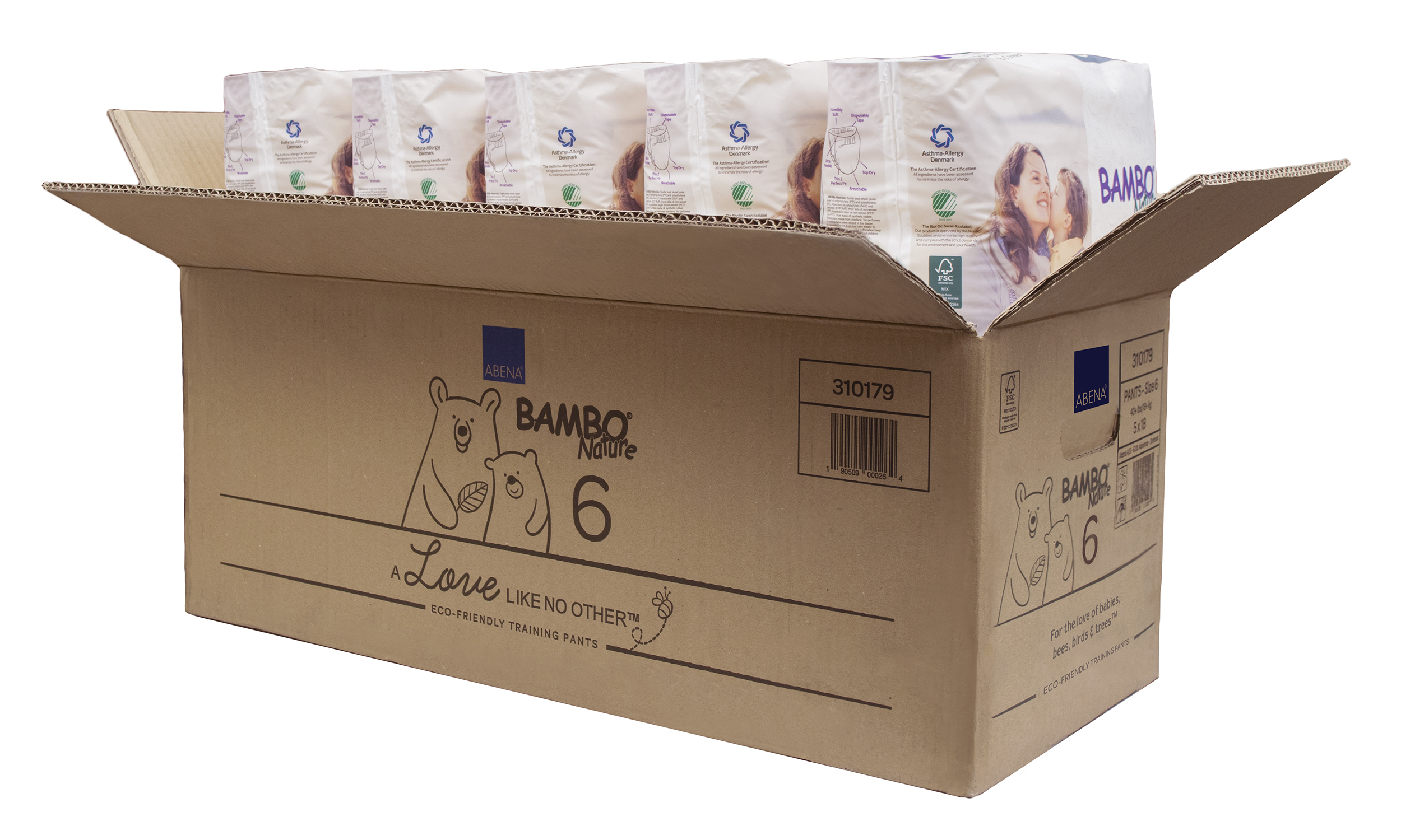 Tã Quần Em Bé Hữu Cơ Bambo Nature - gốc Đan Mạch - >18 kg - XXL18 - 18 miếng