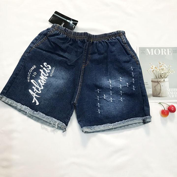 Quần đùi bé gái freesize từ 38-45kg quần short jean bé gái - QG03