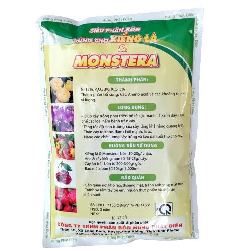 Phân Bón Hữu Cơ Kiểng Lá, Chuyên Dụng Cho Cây Trong Nhà, Monstera, Kiểng Lá. Gói 700gr Đâm Chồi Mạnh, Cứng Cây