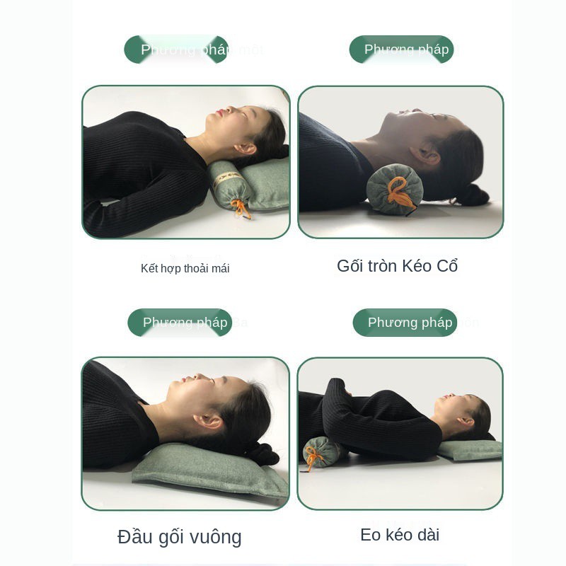 Gối ngải cứu hỗ trợ cột sống cổ, giúp cải thiện giấc ngủ ngon và đường cong cột sống cổ