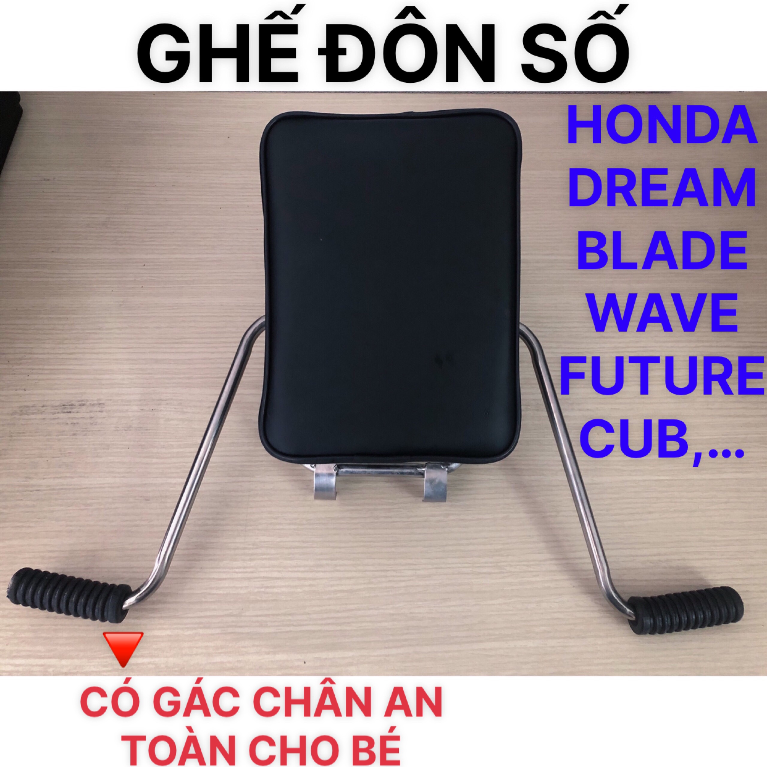 Ghế ngồi xe máy số nhỏ , gọn