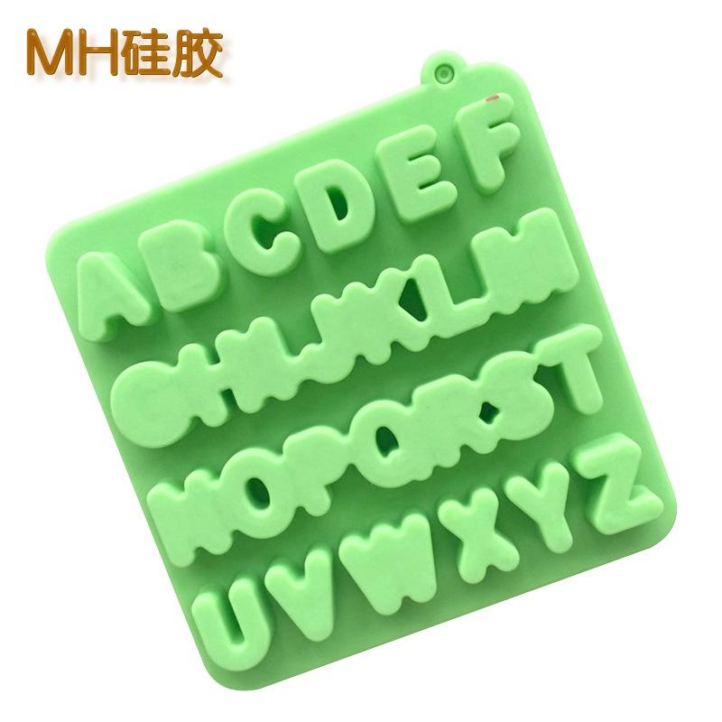 Khuôn Silicon Đổ Socola/Thạch/Đá/Kẹochipchip/Pudding Hình Bảng Chữ Cái To Vuông