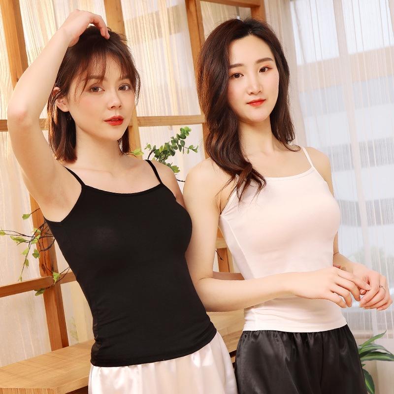 Hình ảnh Áo 2 Dây Nữ Cao Cấp Vải Cotton Không Đệm Croptop Dáng Ôm Thoáng Mát Áo Co Dãn Tốt