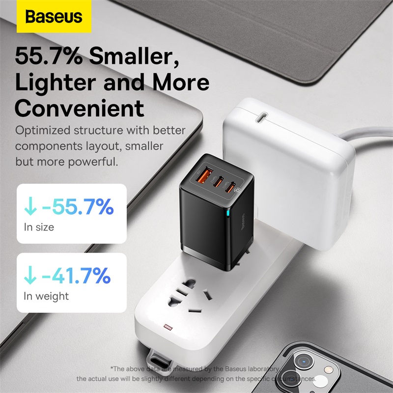 Combo Sạc Nhanh kèm Cáp C to C Baseus GaN5 Pro Quick Charger 65W