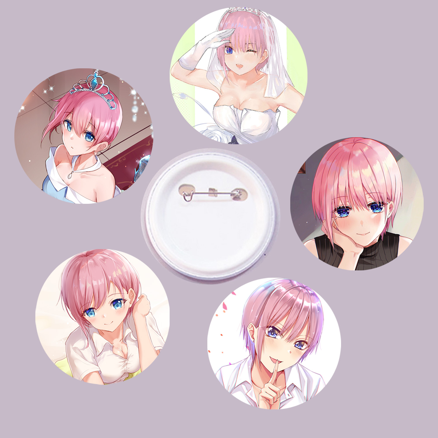 Set 3 huy hiệu Go-Toubun no Hanayome