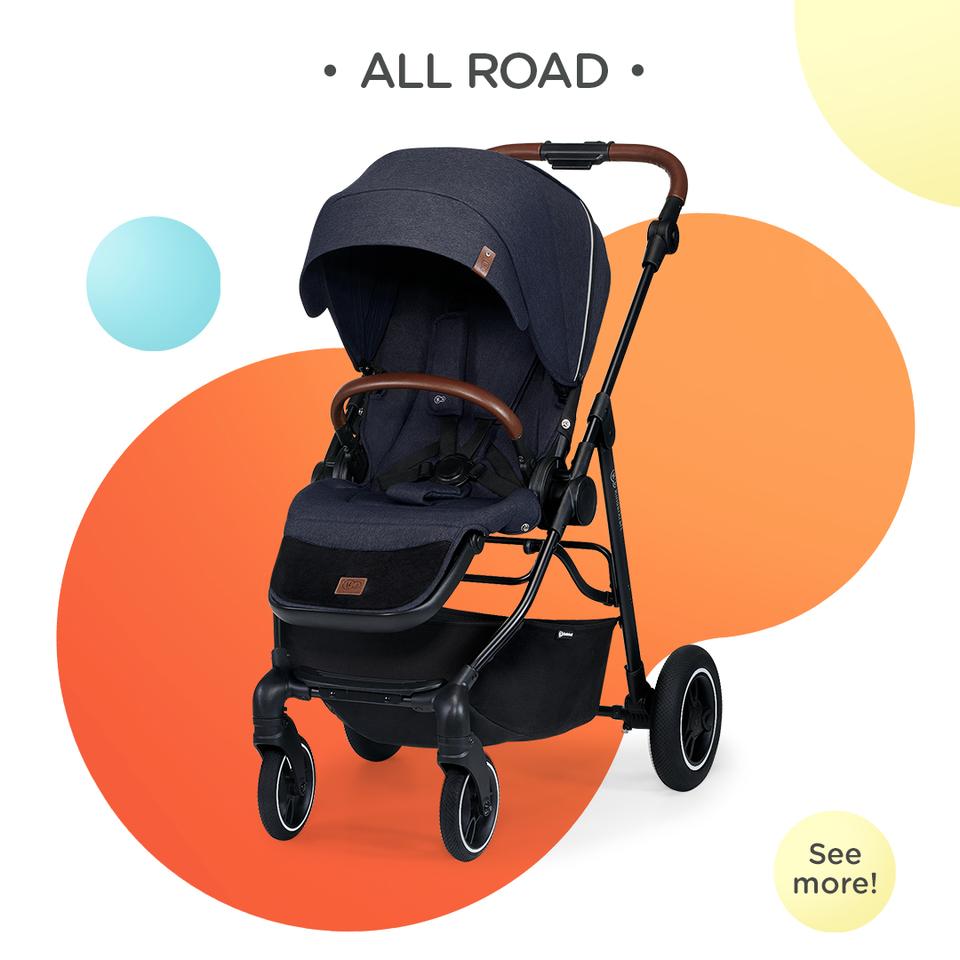 Xe đẩy 2 chiều Kinderkraft ALLROAD cho bé từ 0 tháng tuổi - Chính hãng