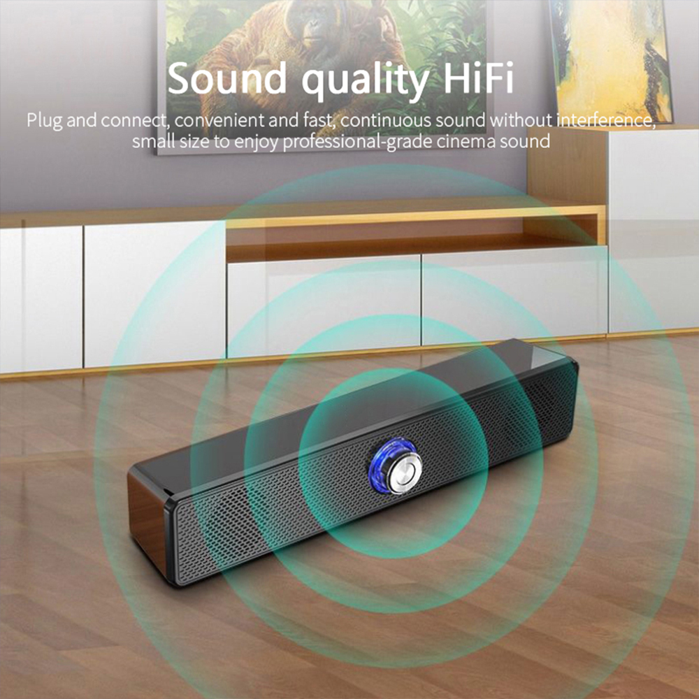 Soundbar với loa siêu loa TV âm thanh nhà hát nhà hệ thống bluetooth loa thêm bass máy tính loa máy tính bass stereo mới Color: B
