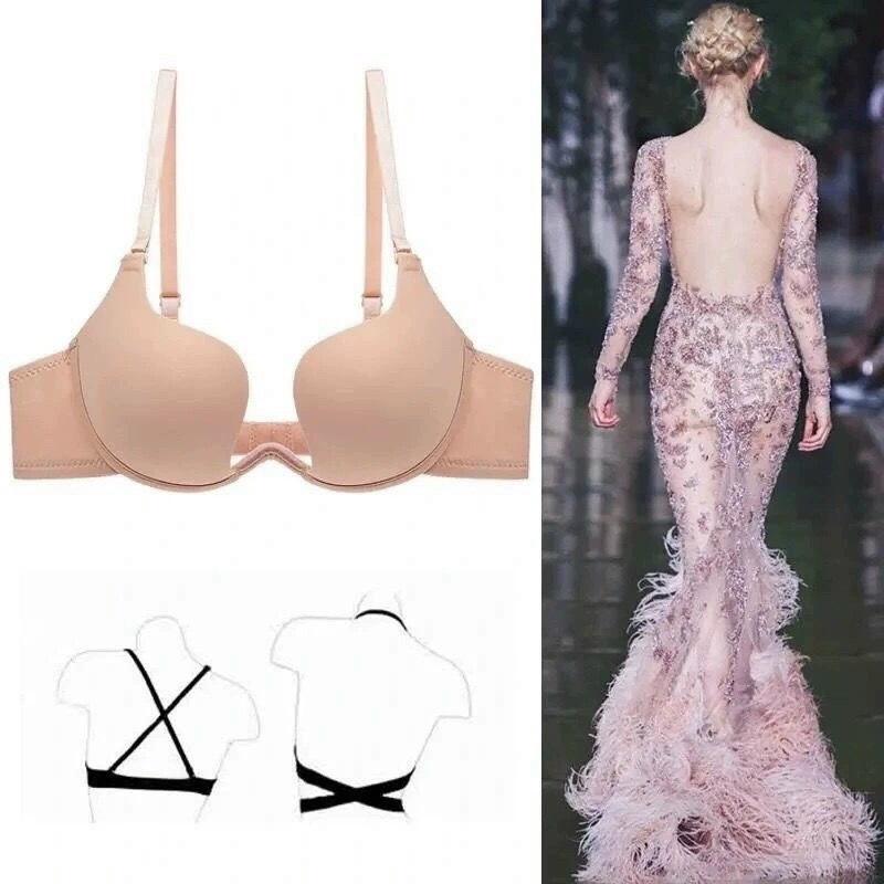 Áo lót nữ, áo ngực nữ có gọng mặc được 7 kiểu hở lưng vai và khoét cổ sâu