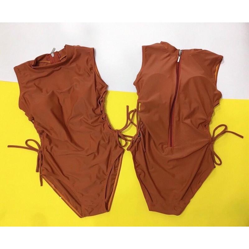 Bikini khoét eo đan dây kín đáo 3 màu