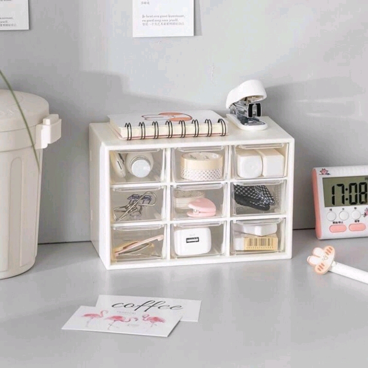 Kệ đựng đồ mini 9 ngăn siêu xinh